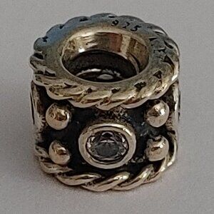 PANDORA Rhine Stone Charm Studded Bikercore